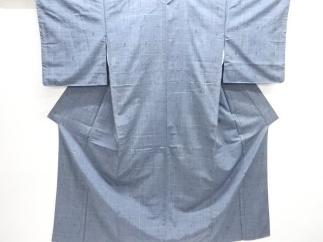 JAPANESE KIMONO / TSUMUGI / WOVEN GRID